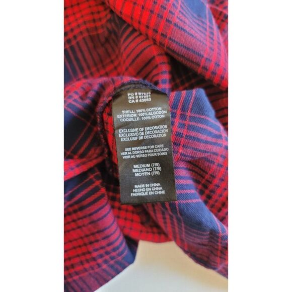 NFL Juniors Collection Medium Flannel Hoodie Patriots - Picture 5 of 7